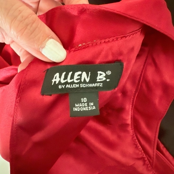 New with tags red and black sleeveless party dress - Picture 10 of 15